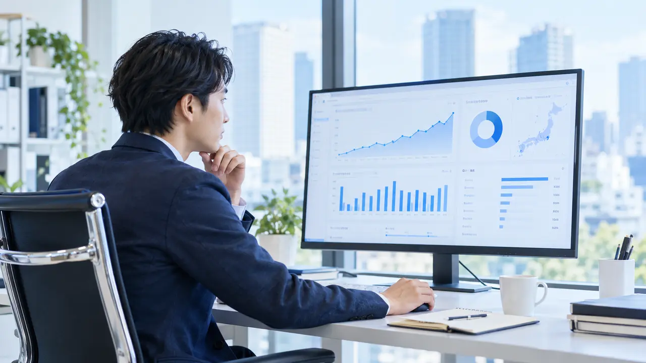 SEOに強いホームページを分析する担当者