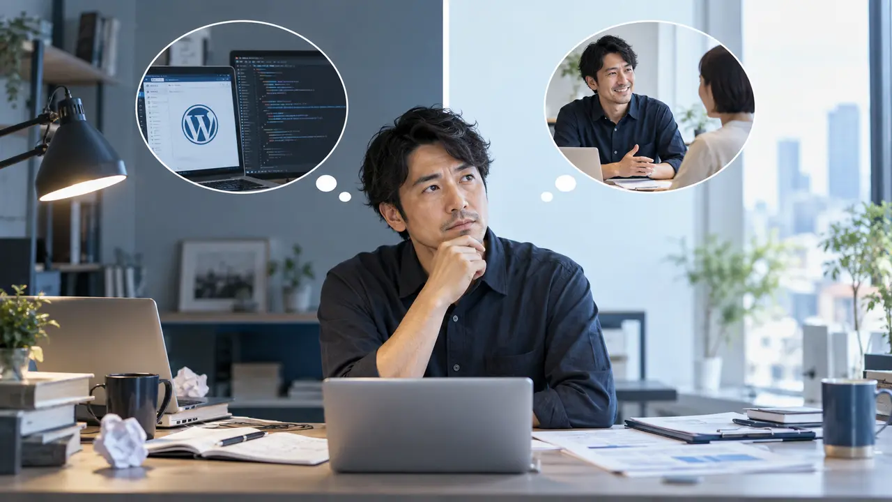 WordPressの自作と外注を比較する個人事業主