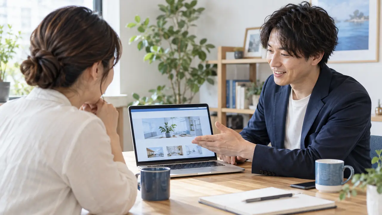 個人事業主へWordPress運用を説明する担当者
