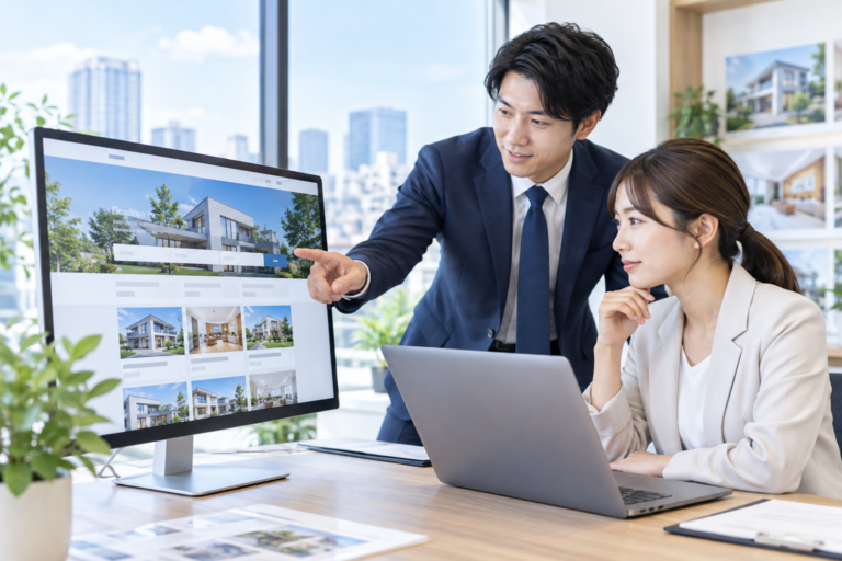 WordPressの不動産テーマを検討する担当者