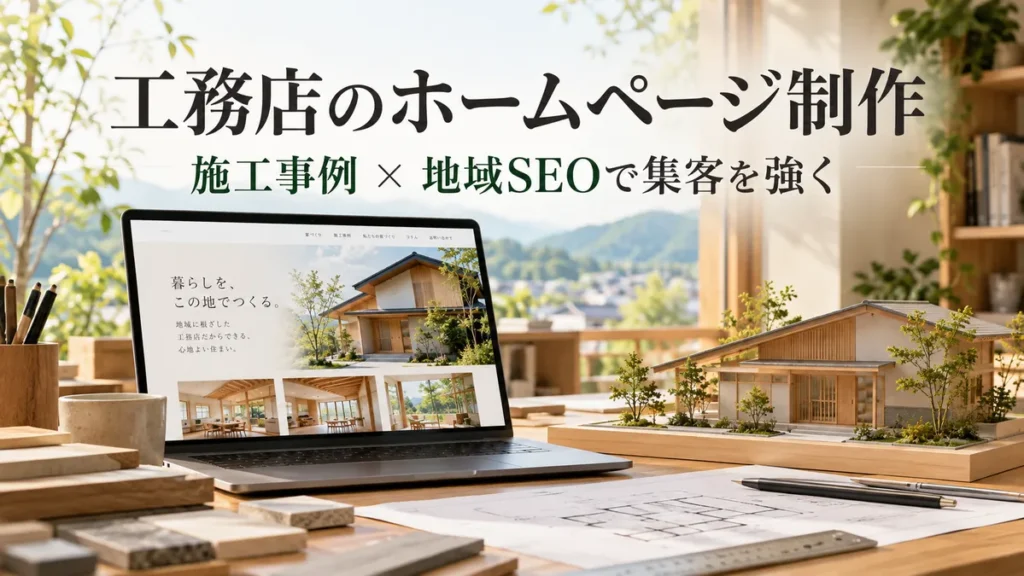工務店のホームページ制作と施工事例・地域SEOによる集客